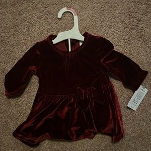 Baby girl burgundy dress